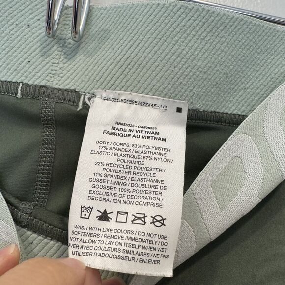 Nike Pro Dri-Fit Shorts Stretch 3" inseam Gym Women XXL Sage Green AO9977-326 - Picture 4 of 8